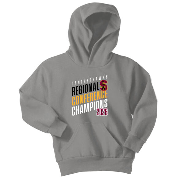 Pantherhawks Regional Conference Champions 2026 - Youth Core Fleece Pullover Hooded Sweatshirt Thumbnail